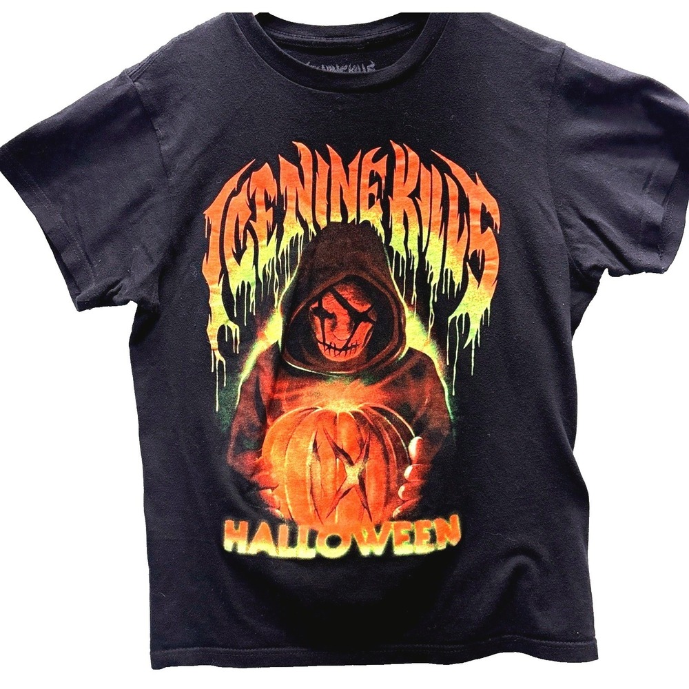 Ice Nine Kills Halloween T-Shirt Size Small Black Orange Metal Tee